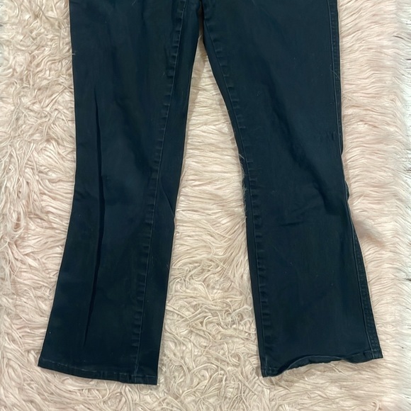 Anthropologie Dark Navy Utility Cropped Bootcut Pants - Picture 5 of 9